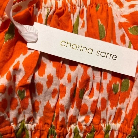 Charina Sarte Women's Alhambra Dress, Orange, size S NWT Dresses